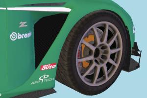 Race Car Aston Martin V12 Zagato Race Car-4